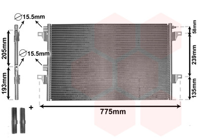 VAN WEZEL Kondensator, Klimaanlage