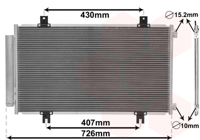 VAN WEZEL Kondensator, Klimaanlage