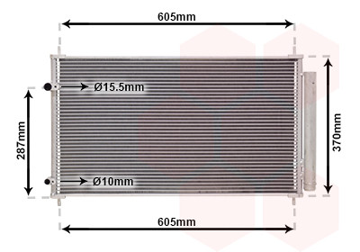 VAN WEZEL Kondensator, Klimaanlage