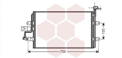 VAN WEZEL Kondensator, Klimaanlage