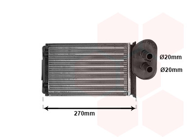 VAN WEZEL Wärmetauscher, Innenraumheizung