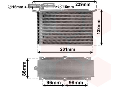 VAN WEZEL Ladeluftkühler VAN WEZEL Ladeluftkühler