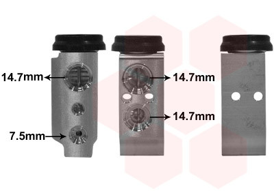 VAN WEZEL Expansionsventil, Klimaanlage