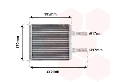 VAN WEZEL Wärmetauscher, Innenraumheizung