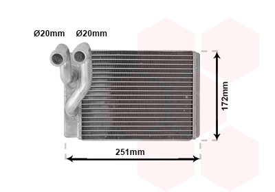 VAN WEZEL Wärmetauscher, Innenraumheizung