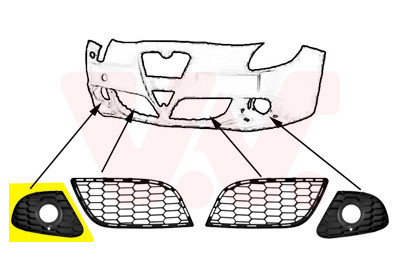 VAN WEZEL Lüftungsgitter, Stoßfänger