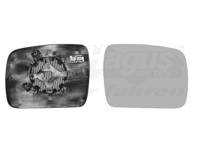 VAN WEZEL Spiegelglas, Außenspiegel