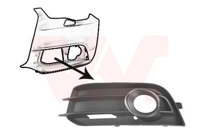 VAN WEZEL Lüftungsgitter, Stoßfänger