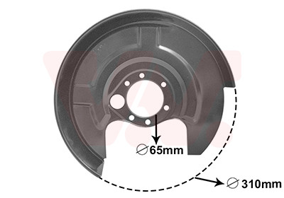 VAN WEZEL Spritzblech, Bremsscheibe