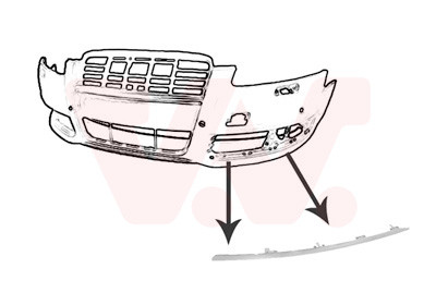 VAN WEZEL Zier-/Schutzleiste, Stoßfänger