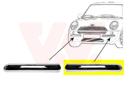 VAN WEZEL Zier-/Schutzleiste, Stoßfänger