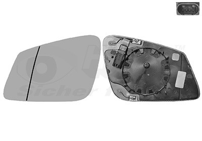 VAN WEZEL Spiegelglas, Außenspiegel