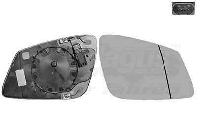 VAN WEZEL Spiegelglas, Außenspiegel