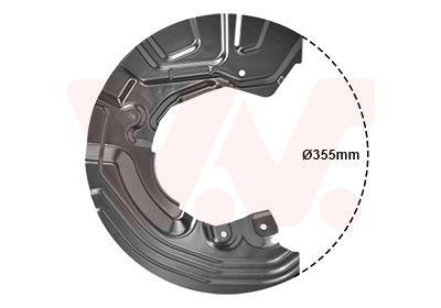 VAN WEZEL Spritzblech, Bremsscheibe