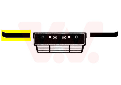 VAN WEZEL Zier-/Schutzleiste, Stoßfänger