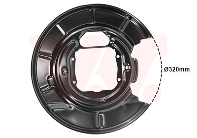 VAN WEZEL Spritzblech, Bremsscheibe