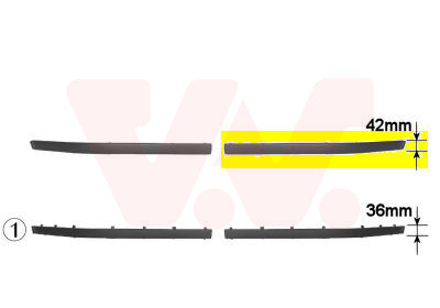 VAN WEZEL Zier-/Schutzleiste, Stoßfänger