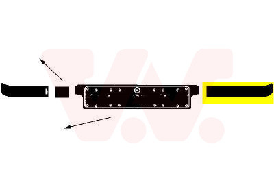 VAN WEZEL Zier-/Schutzleiste, Stoßfänger