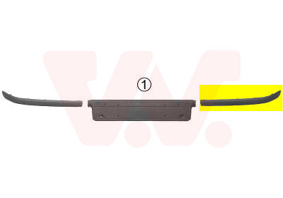 VAN WEZEL Zier-/Schutzleiste, Stoßfänger
