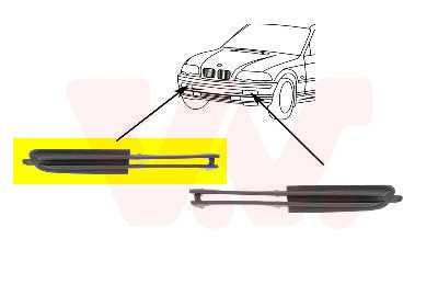 VAN WEZEL Zier-/Schutzleiste, Stoßfänger