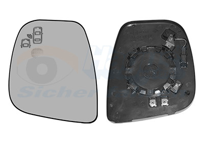 VAN WEZEL Spiegelglas, Außenspiegel