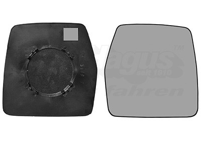 VAN WEZEL Spiegelglas, Außenspiegel