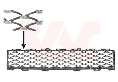 VAN WEZEL Lüftungsgitter, Stoßfänger