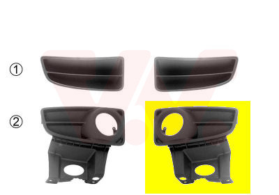 VAN WEZEL Lüftungsgitter, Stoßfänger