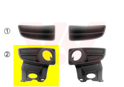 VAN WEZEL Lüftungsgitter, Stoßfänger