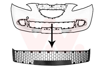 VAN WEZEL Lüftungsgitter, Stoßfänger