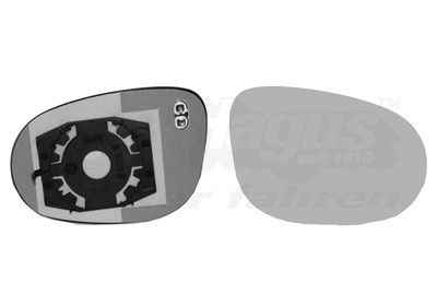 VAN WEZEL Spiegelglas, Außenspiegel