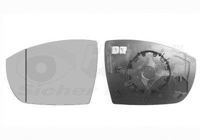 VAN WEZEL Spiegelglas, Außenspiegel
