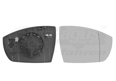 VAN WEZEL Spiegelglas, Außenspiegel