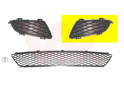 VAN WEZEL Lüftungsgitter, Stoßfänger
