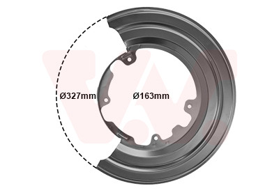 VAN WEZEL Spritzblech, Bremsscheibe