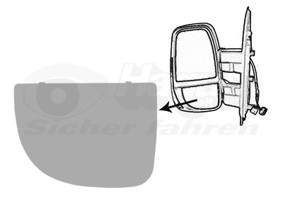 VAN WEZEL Spiegelglas, Außenspiegel