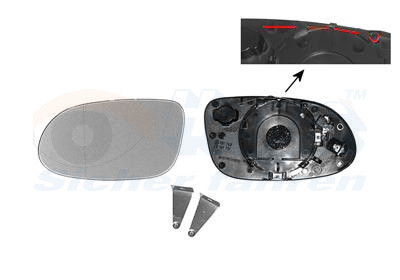 VAN WEZEL Spiegelglas, Außenspiegel