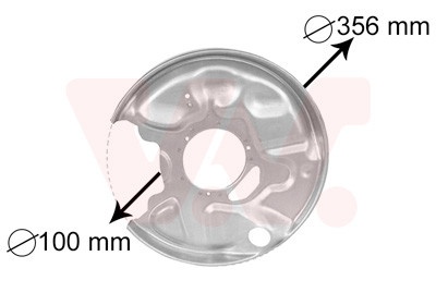 VAN WEZEL Spritzblech, Bremsscheibe