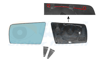 VAN WEZEL Spiegelglas, Außenspiegel