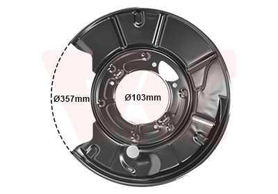 VAN WEZEL Spritzblech, Bremsscheibe