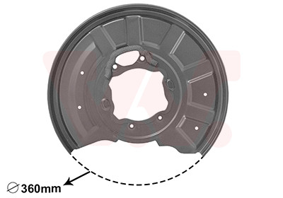 VAN WEZEL Spritzblech, Bremsscheibe