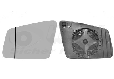 VAN WEZEL Spiegelglas, Außenspiegel