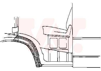 VAN WEZEL Kotflügel