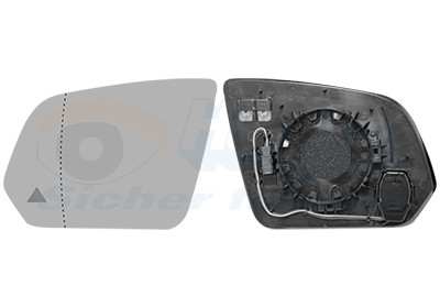 VAN WEZEL Spiegelglas, Außenspiegel