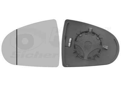 VAN WEZEL Spiegelglas, Außenspiegel