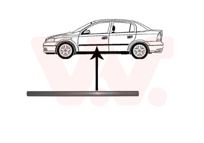 VAN WEZEL Zier-/Schutzleiste, Tür