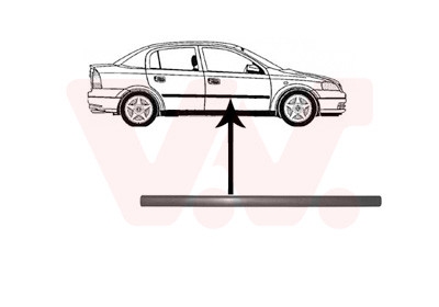 VAN WEZEL Zier-/Schutzleiste, Tür