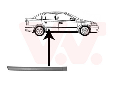 VAN WEZEL Zier-/Schutzleiste, Tür