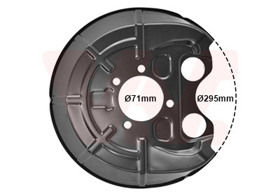 VAN WEZEL Spritzblech, Bremsscheibe