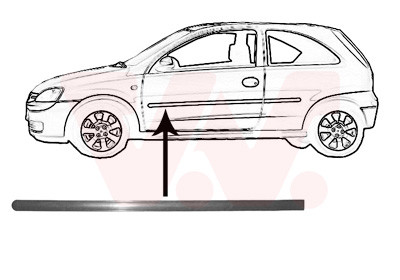 VAN WEZEL Zier-/Schutzleiste, Tür